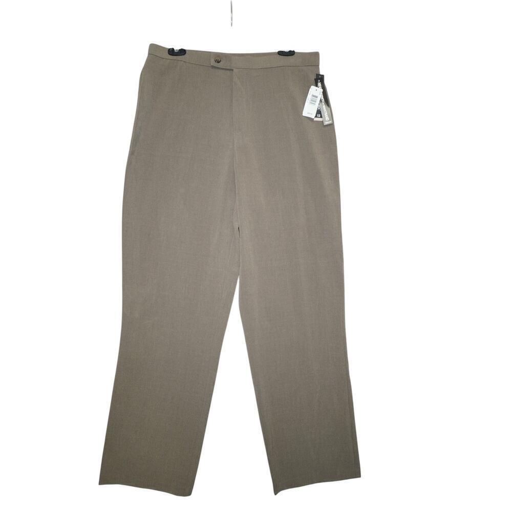 Briggs New York Taupe Stretch Waistband Dress Pants – Size 12